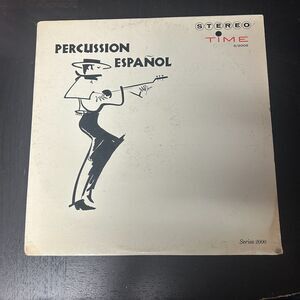 Percussion Espanol 1960 Time Records 12" 33 RPM LP Latin Jazz Vintage Vinyl